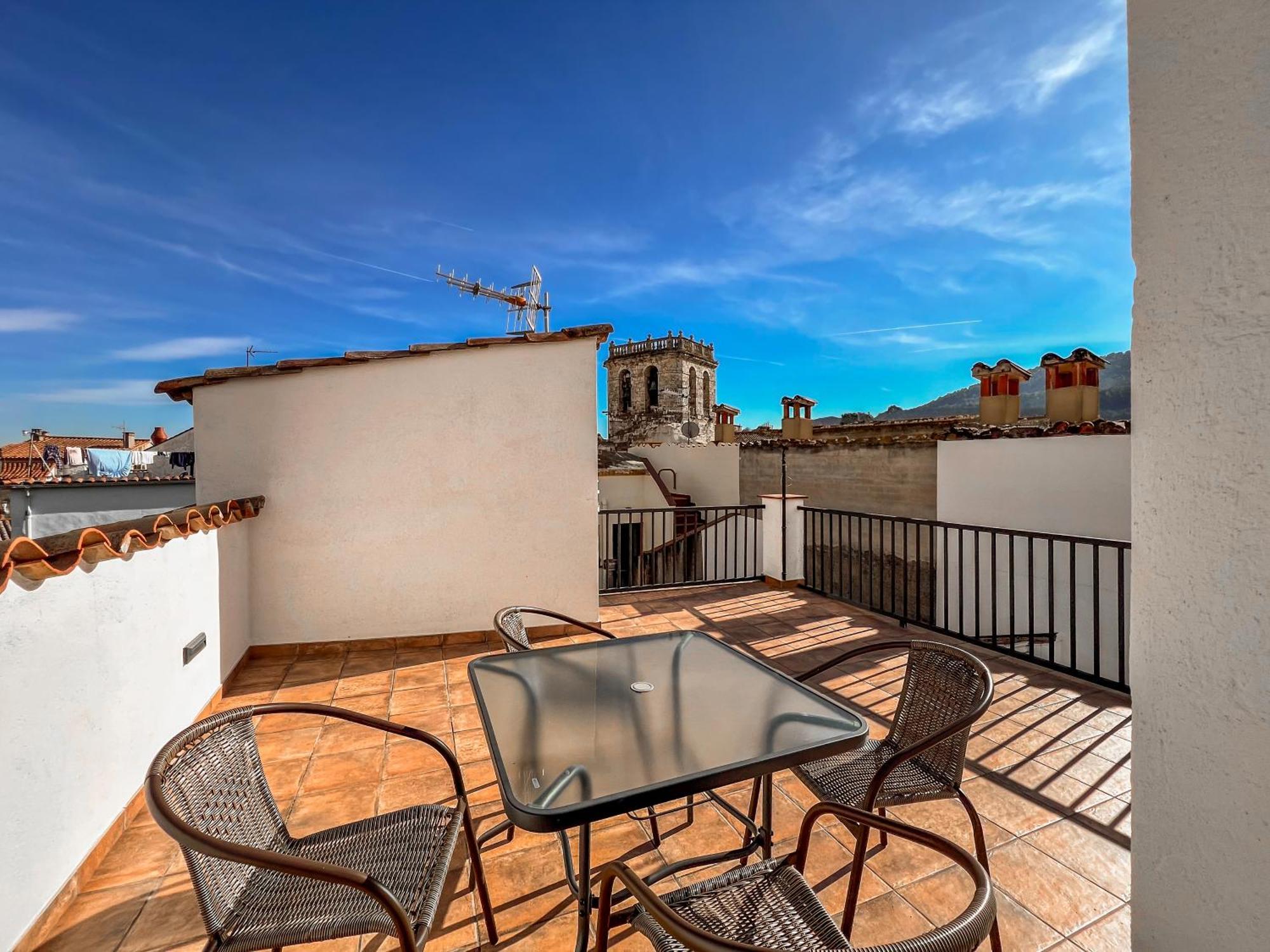 Ganganell Atic Apartamento Con Terraza En Besalú Extérieur photo